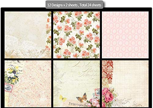Qatalitic Pattern Design Printed Papers for Art & Craft (VS12017), Size: 12 X 12 Inch for Greeting Cardmaking & Project book making (24 Patterned Sheets + 3 Die Cut Sheets) Paper Designer Paper Pack