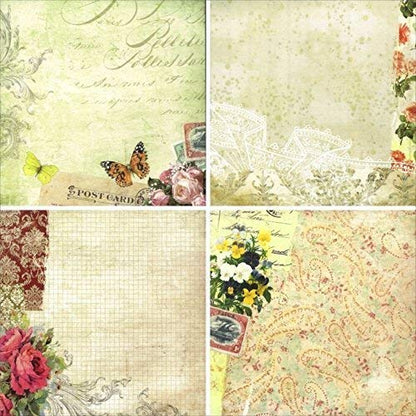 Qatalitic Pattern Design Printed Papers for Art & Craft (VS12017), Size: 12 X 12 Inch for Greeting Cardmaking & Project book making (24 Patterned Sheets + 3 Die Cut Sheets) Paper Designer Paper Pack
