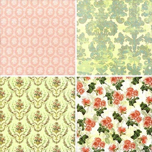 Qatalitic Pattern Design Printed Papers for Art & Craft (VS12017), Size: 12 X 12 Inch for Greeting Cardmaking & Project book making (24 Patterned Sheets + 3 Die Cut Sheets) Paper Designer Paper Pack