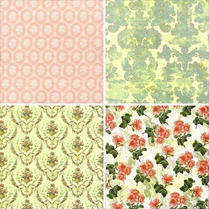 Qatalitic Pattern Design Printed Papers for Art & Craft (VS12017), Size: 12 X 12 Inch for Greeting Cardmaking & Project book making (24 Patterned Sheets + 3 Die Cut Sheets) Paper Designer Paper Pack