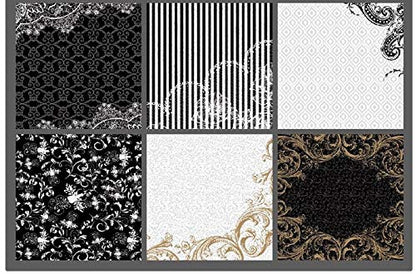 Qatalitic Pattern Design Printed Papers for Art & Craft (VS12019), Size: 12 X 12 Inch for Greeting Cardmaking & Project book making (24 Patterned Sheets + 3 Die Cut Sheets) Paper Designer Paper Pack