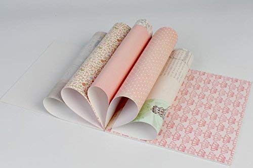 Qatalitic Set of 40 Pattern Design Printed Papers for Art & Craft (VS8004), Size: 8 X 8 Inch for DIY Greeting Card making & Project Book Making, Paper Designer Paper Pack