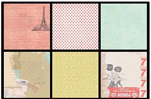 Qatalitic Set of 40 Pattern Design Printed Papers for Art & Craft (VS8004), Size: 8 X 8 Inch for DIY Greeting Card making & Project Book Making, Paper Designer Paper Pack