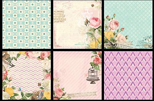 Qatalitic Set of 40 Pattern Design Printed Papers for Art & Craft (VS8007),Size: 8 X 8 Inch for DIY Greeting Card making & Project Book Making, Paper Designer Paper Pack