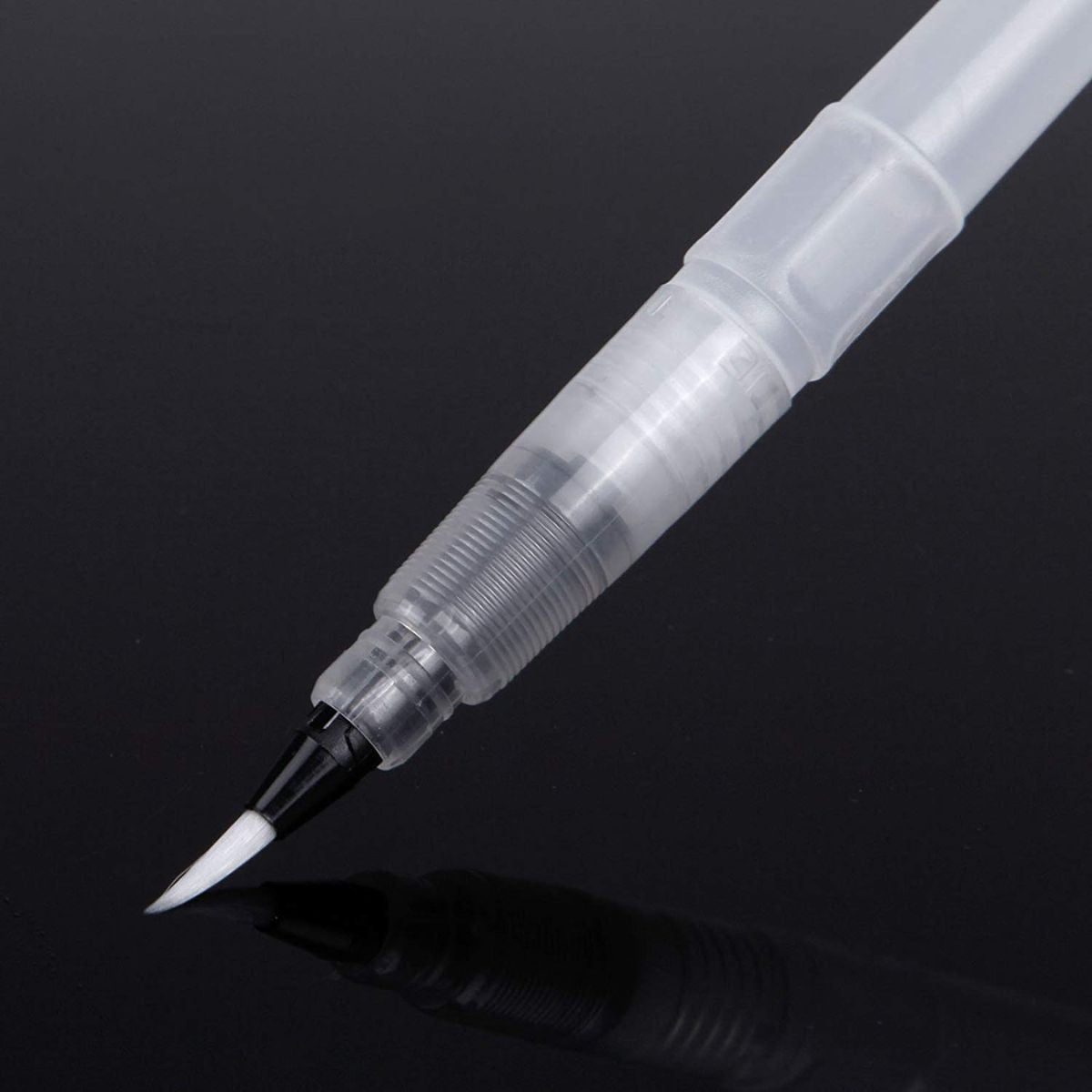 1 Piece White Refillable Water Brush Pen for Watercolor Painting