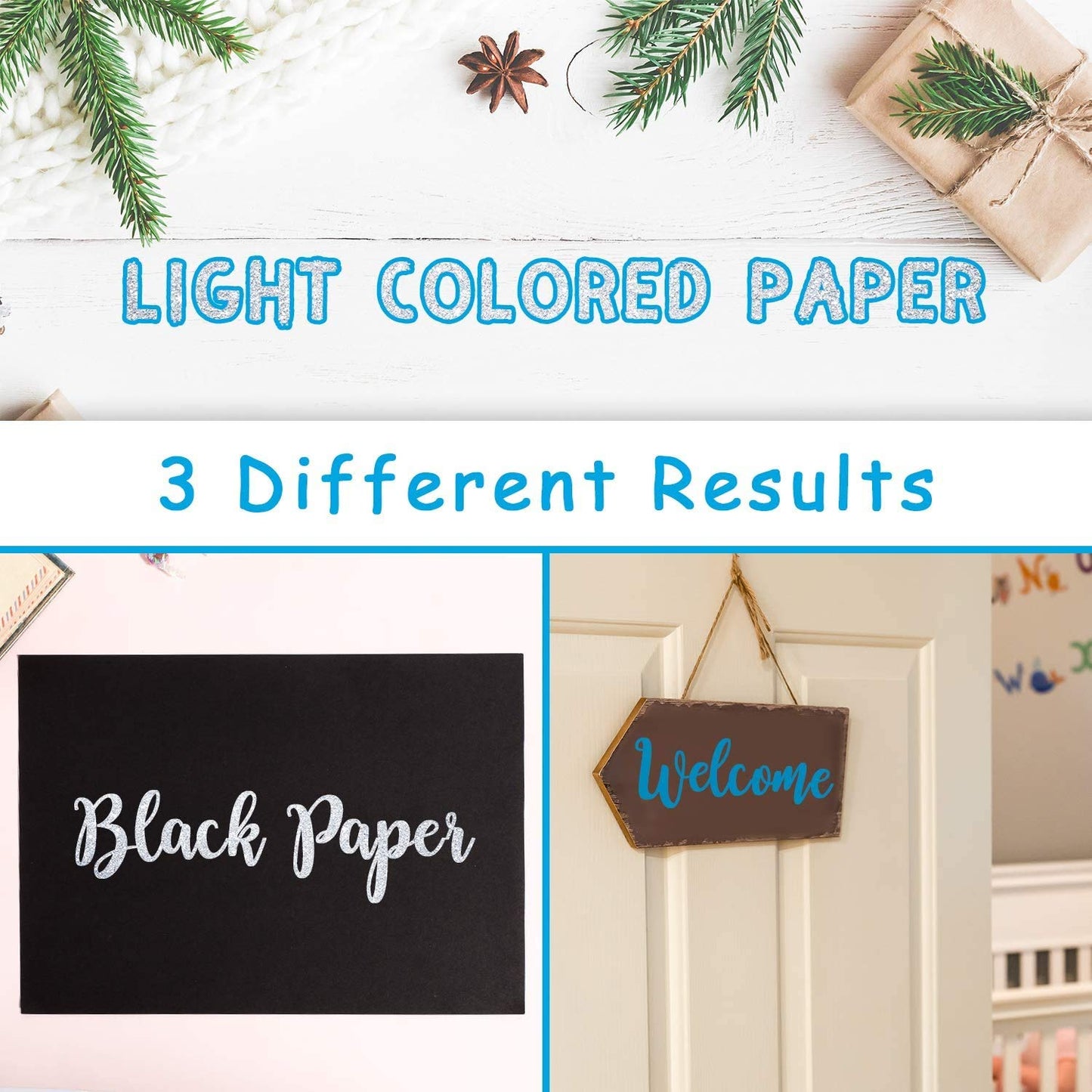 Whaline Double Line Chisel Point Outline Pens, 12 Colors Self-Outline Drawing Metallic Markers, Stationery for Gift Card Writing, Birthday Greeting, Scrap Booking