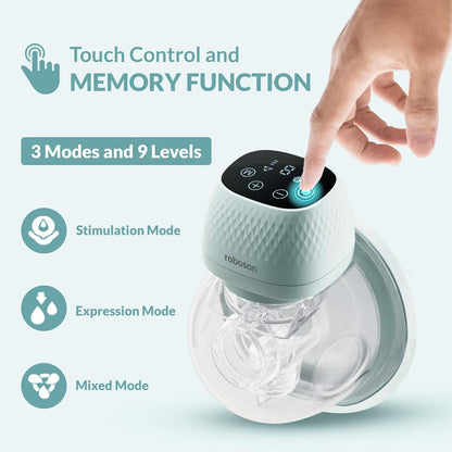 Wearable Electric Breast Pump  for Feeding Mothers, India’s Most Slimmest Hands-Free Breast Pump, Portable, Light weight,BPA-Free and Skin friendly
