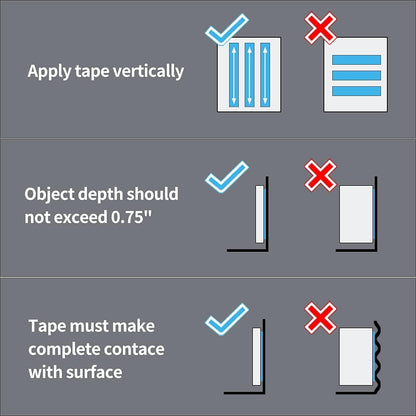 Qatalitic Double Sided Adhesive Tape 3 Meter Heavy Duty, Clear & Tough Nano Tape, Removable, Reusable and Washable, Heat Resistant, Multi-Functional Transparent Grip Tape for DIY Art & Craft, Mounting Tape for Kitchen, Home Decor