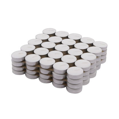 Verixpress Solimo Wax Tealight Candles (Set of 100, Unscented)
