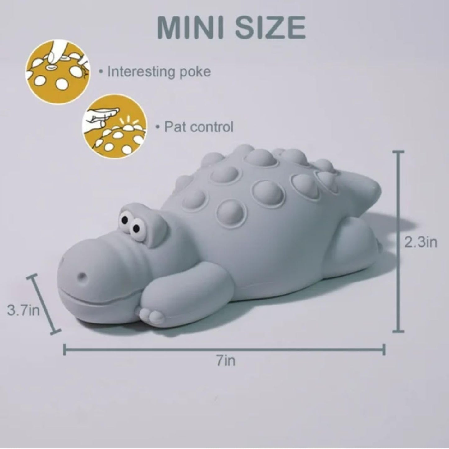 Veriexpress Crocodile Silicone Night Light for Kids – 7 Color Changing LED, Dimmable Touch Sensor, Rechargeable Bedside Lamp with Timer, Cute Light for Baby Boys & Girls