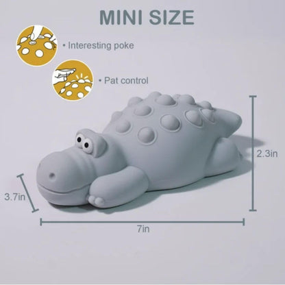 Veriexpress Crocodile Silicone Night Light for Kids – 7 Color Changing LED, Dimmable Touch Sensor, Rechargeable Bedside Lamp with Timer, Cute Light for Baby Boys & Girls