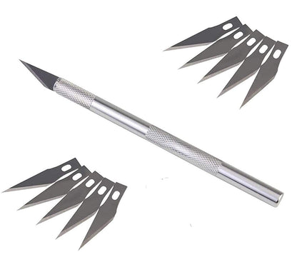 Veriexpress Detail Pen Cutter With 10 Interchangeable Blades For Carving and Paper Cutting