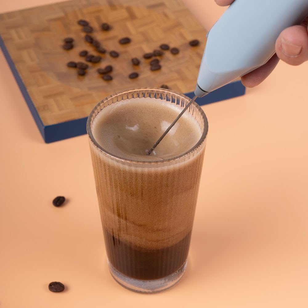 Veriexpress Coffee Frother Electric Rechargeable Coffee Maker Machine for Home Electric Coffee Frother Machine & Milk Whisker with Dual Spring Tech Whisk Beater Foam Maker for Mocktails Coffee Latte Matcha Foamer Cappuccino