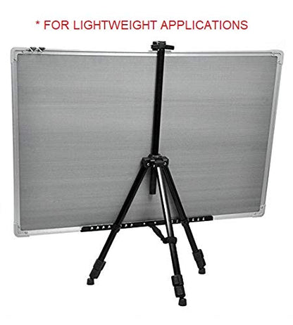 Qatalitic Portable Lightweight Tripod Easel for Professional Artist's, Metal Display Easel Stand with Adjustable Height with Nylon Carry Case for Painting, Display and Advertisement Purposes