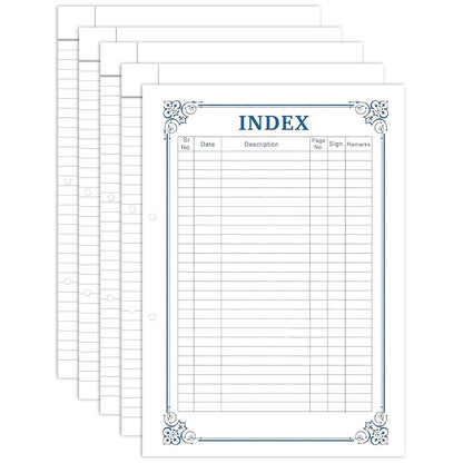 Qatalitic A4 Size Both Side Ruled Sheet for Project/Practical/Homework (Pack of 100 sheets)