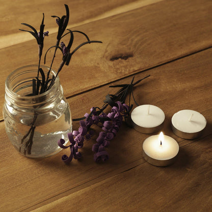 Verixpress Solimo Wax Tealight Candles (Set of 100, Unscented)