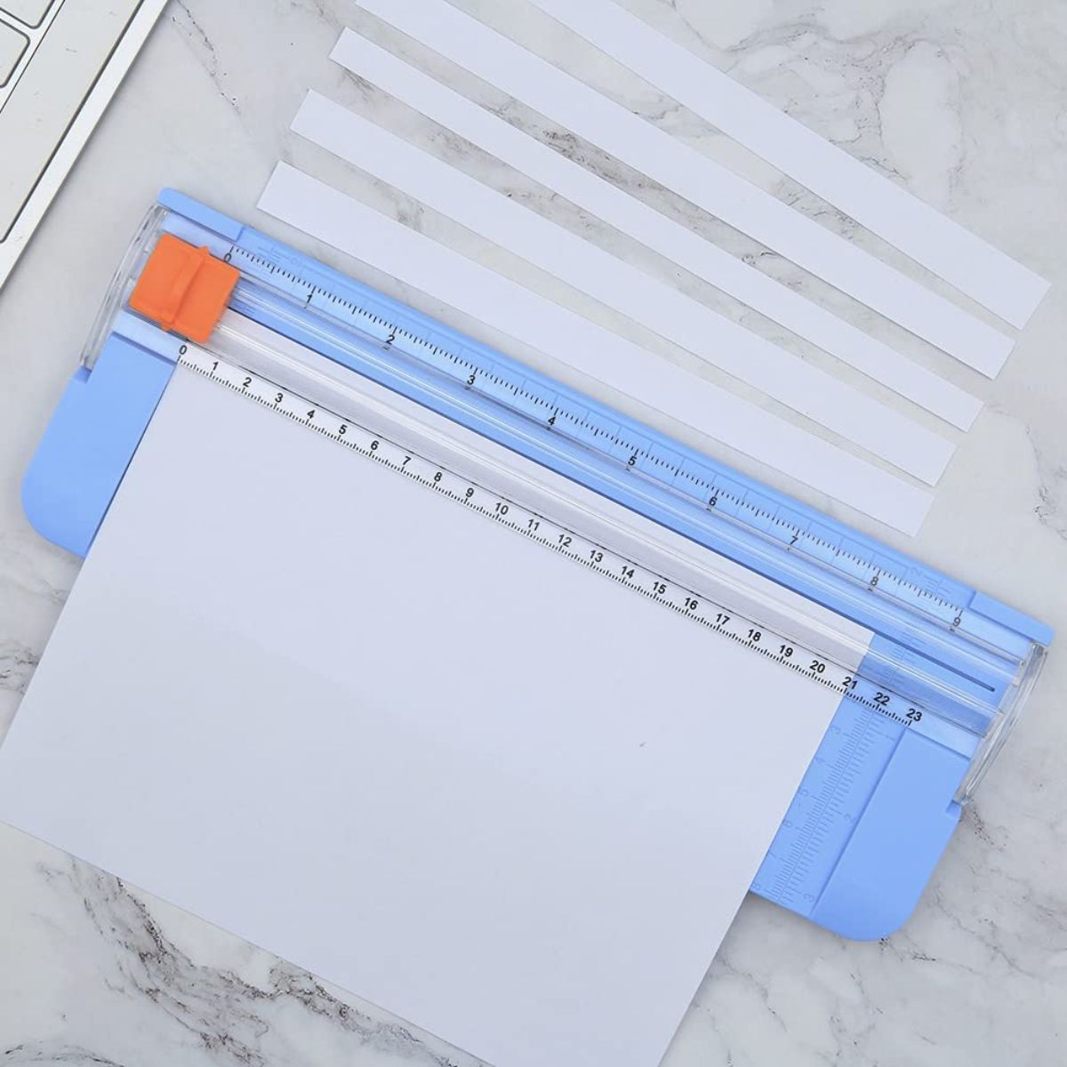 Qatalitic 9 inch Portable Paper Cutter, Guillotine Paper Trimmer for Standard Cutting of A5 Paper, Photos or Labels (Multicolour)