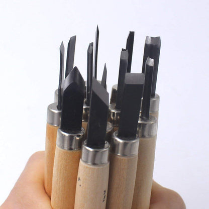 Wood Carving Set, 12 Pieces